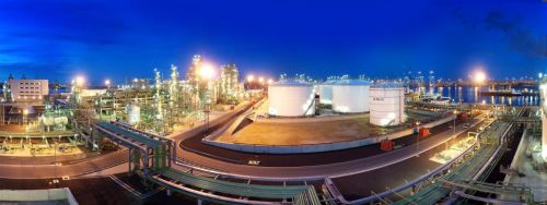 Neste Oil’s renewable fuel refinery in Rotterdam in the Netherlands.